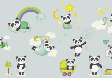 Gökyüzünde Yavru Pandalar