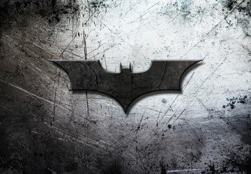 Çizik Duvar Üzerine Batman Logosu