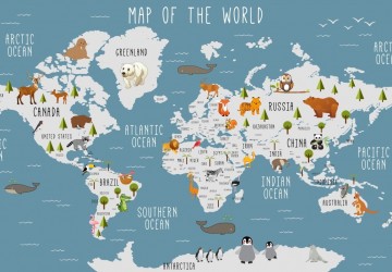 Dünya Haritası Ve Kıtalara…