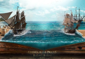 Okyanus kitabı ve korsan gemileri
