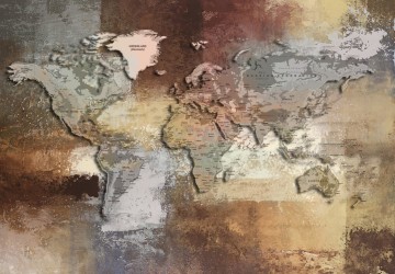 soyut zemin üzerine dünya haritası