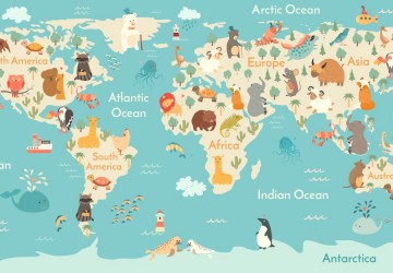 Dünya Haritasında Okyanuslar…