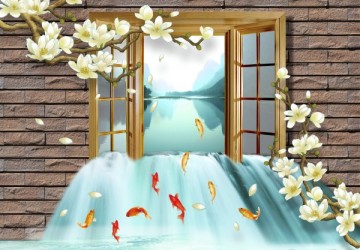 Bahar çiçekleri pencere balıklar…