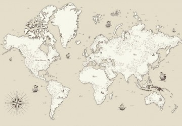 beton doku dünya haritası pusula…