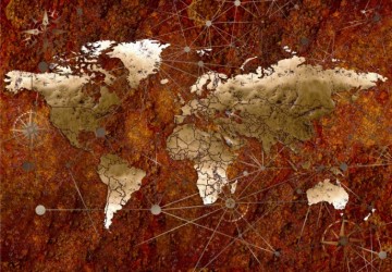 altın doku dünya haritası