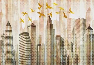 şehir hayatı ve kuşlar