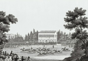 siyah beyaz at yarışı 18. yüzyıl…